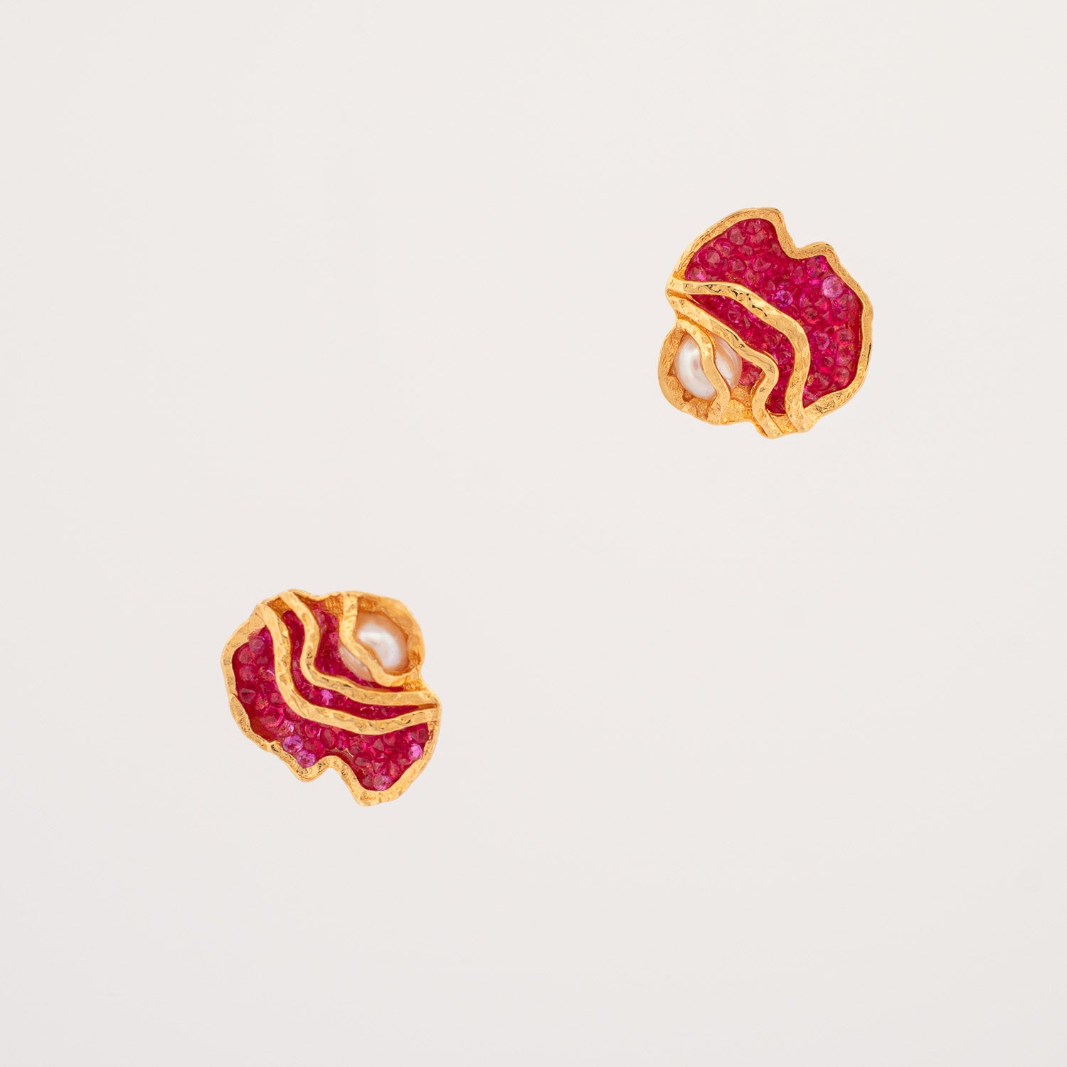 Scarlet Pulse Earrings