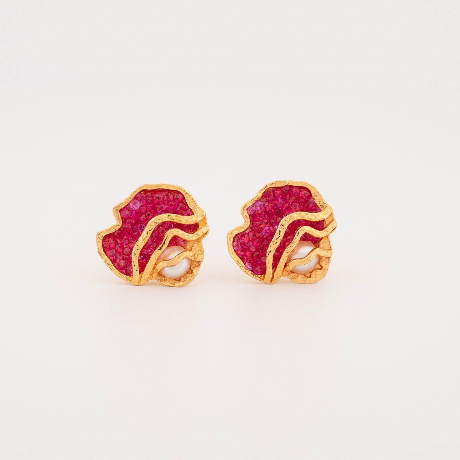 Scarlet Pulse Earrings